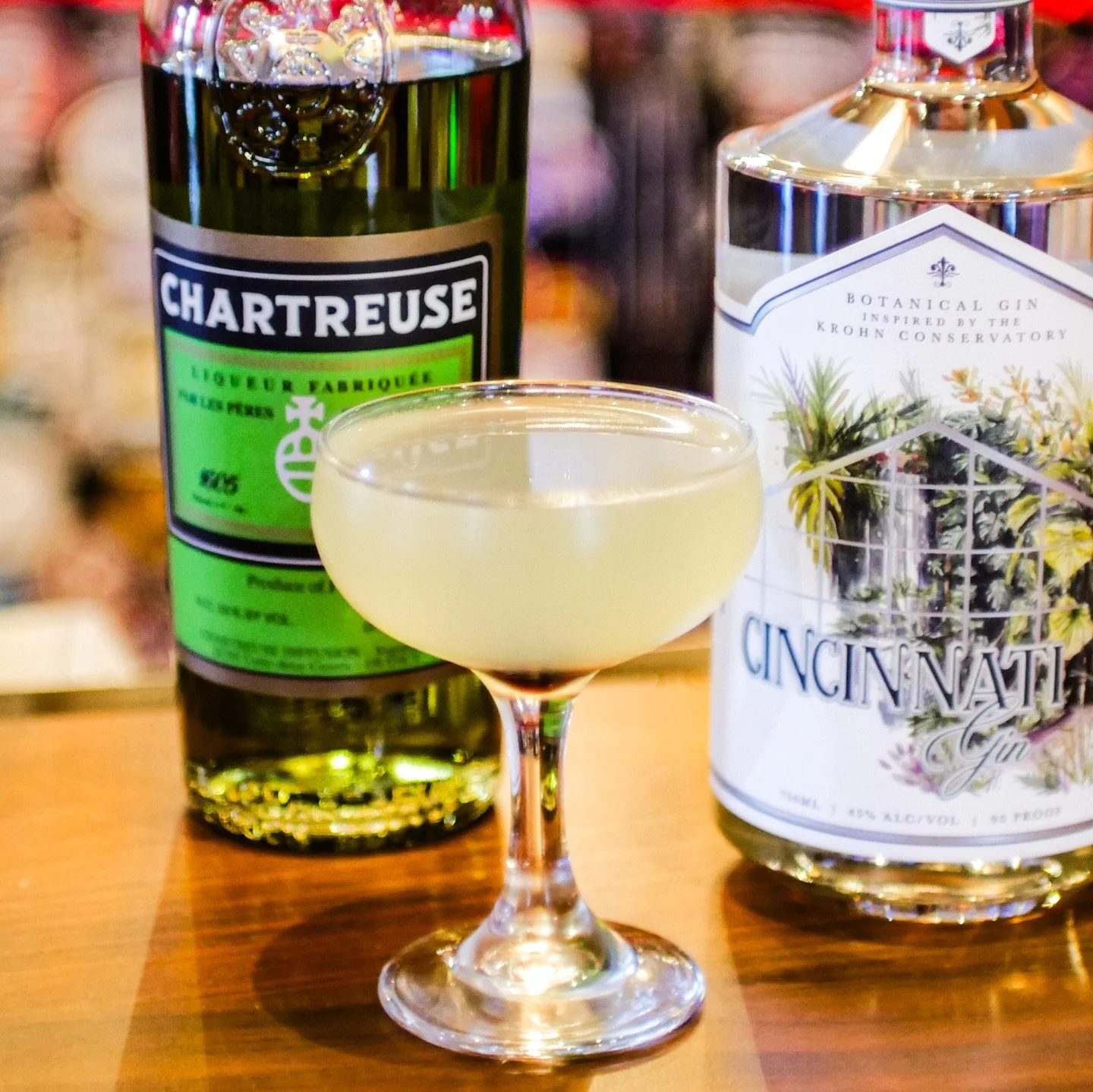 Last Word. Featuring @cincinnatigin, green Chartreuse, lime juice, and Luxardo. Very green and very good. Available at the taproom while supplies last.