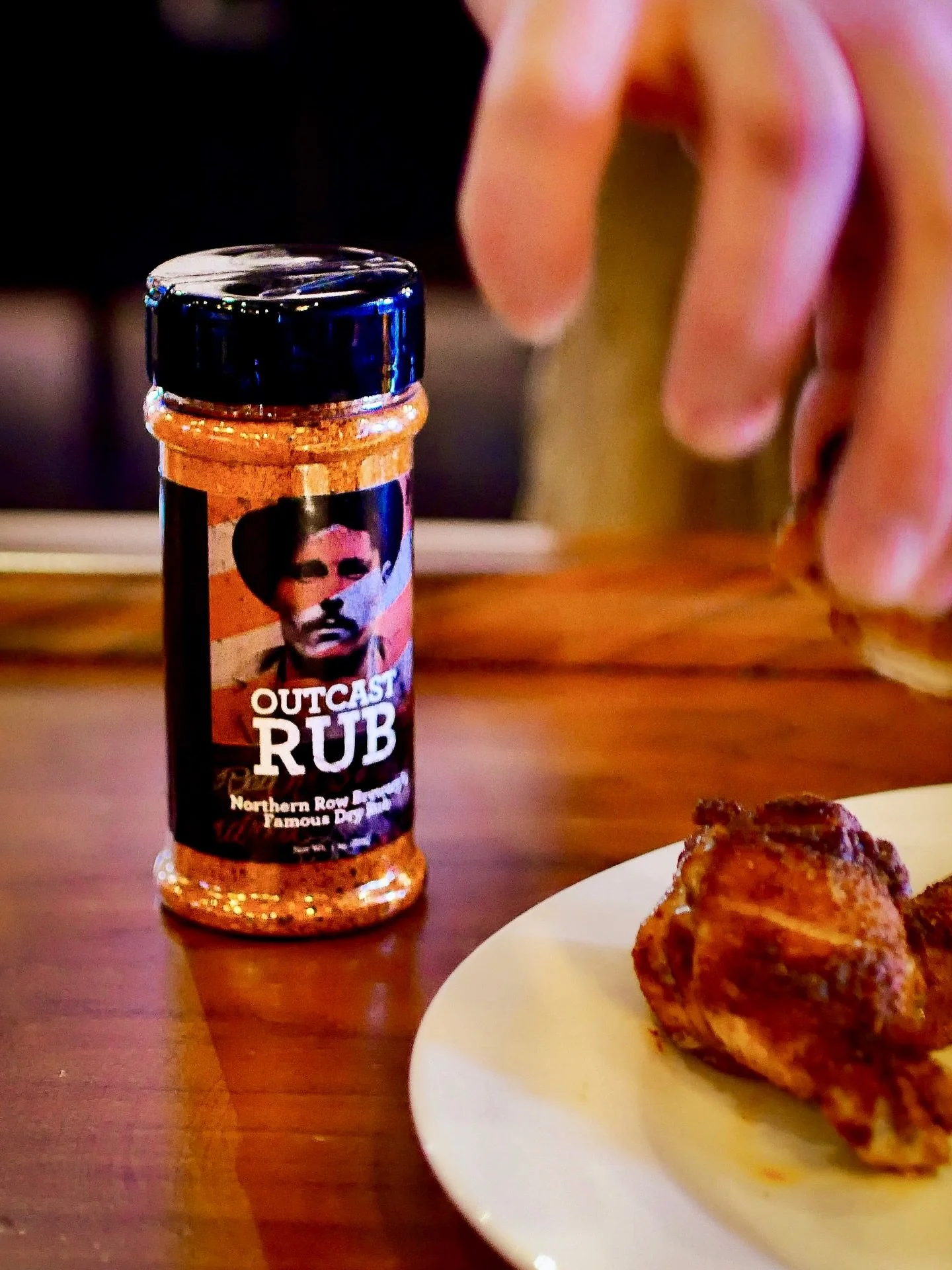 Dry Rub so good we had to package it, Sweet. Savory. A little spicy. Available at Northern Row.