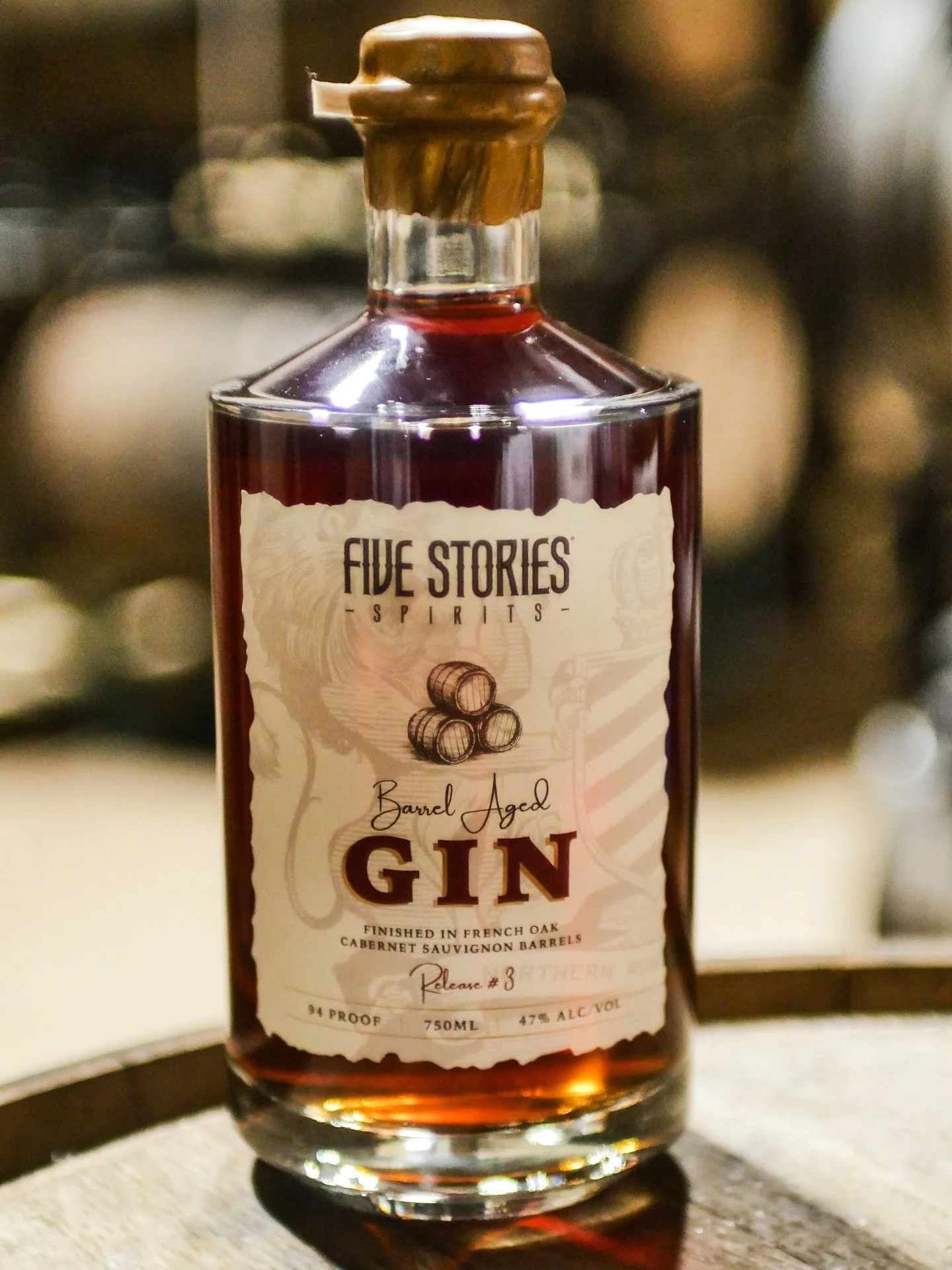 Release 3 of our Barrel Aged Gin is here and officially available now.
Our barrel aged gin returns after time in American charred oak, finished in French oak Cabernet Sauvignon barrels. Rich, layered, and built for slow sipping.

Available now.