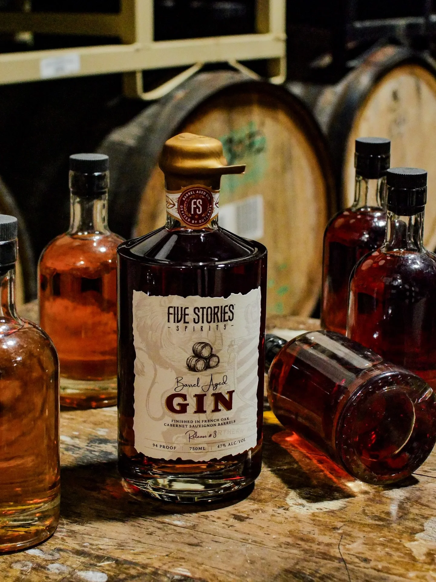 Third release in our barrel-aged gin series. Aged in American charred white oak, and matured in French oak Cabernet Sauvignon barrels from Revel Urban Winery.

Expect layers of cherry wood, cedar, and mint on the nose, with warming spice, licorice, a