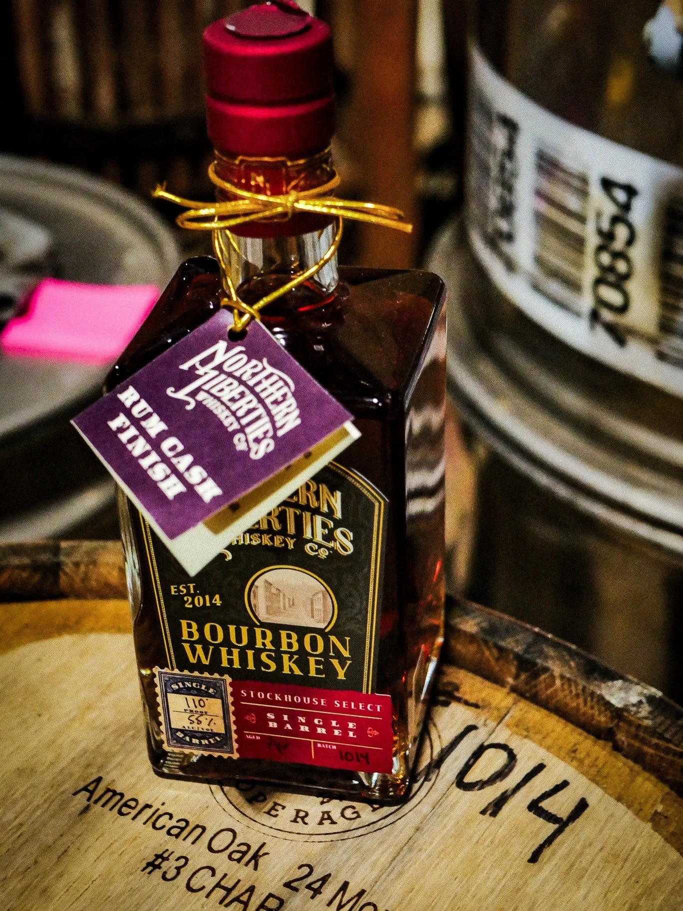 Single Barrel #1014 is a Rum Cask Finished Bourbon that spent 2 years aging as bourbon before resting an additional 5 years in rum barrels. The result is a rich, flavorful whiskey with notes of molasses, brown sugar, and vanilla, bottled at 110 proof