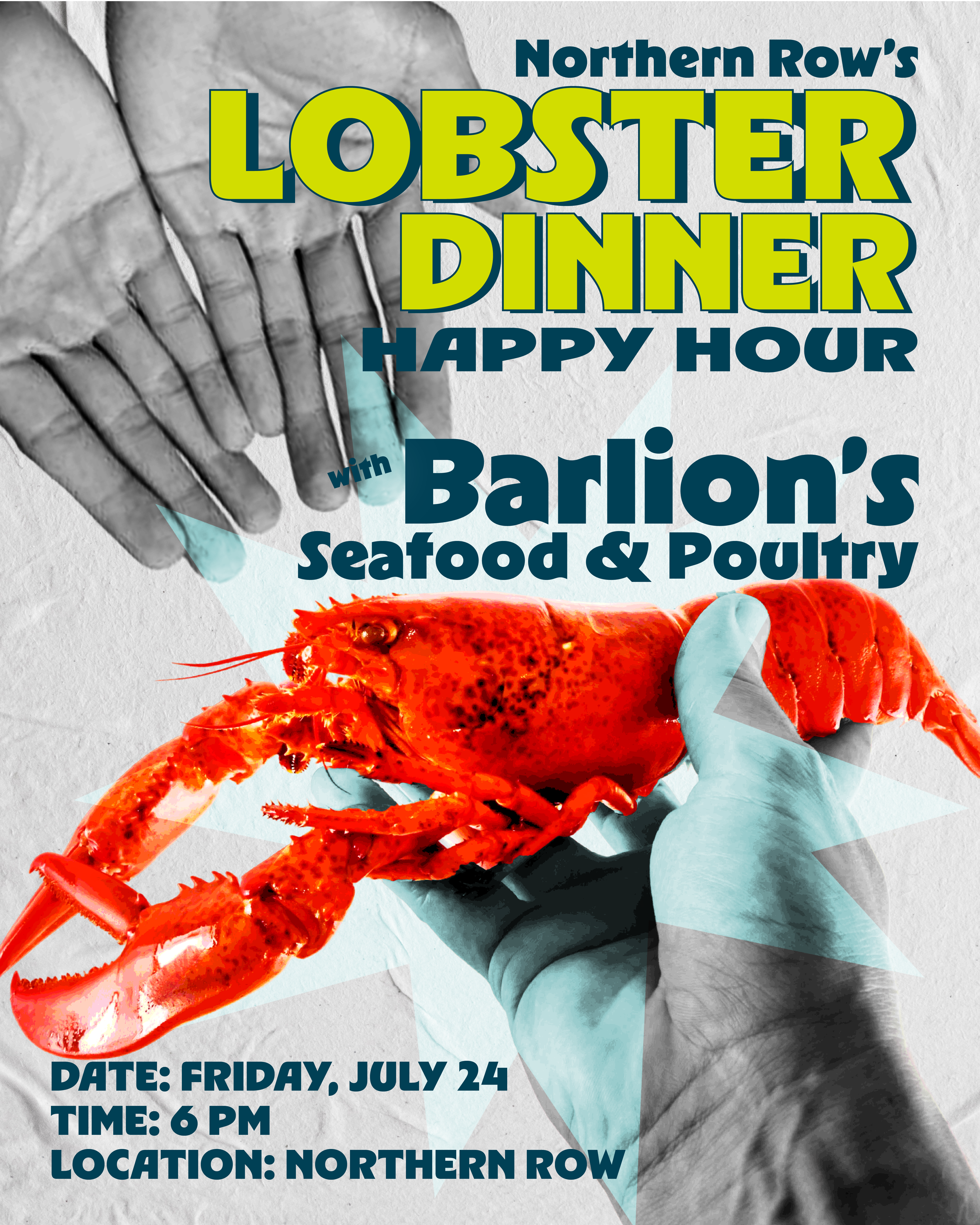 Lobster Dinner Happy Hour w/ Barlion's