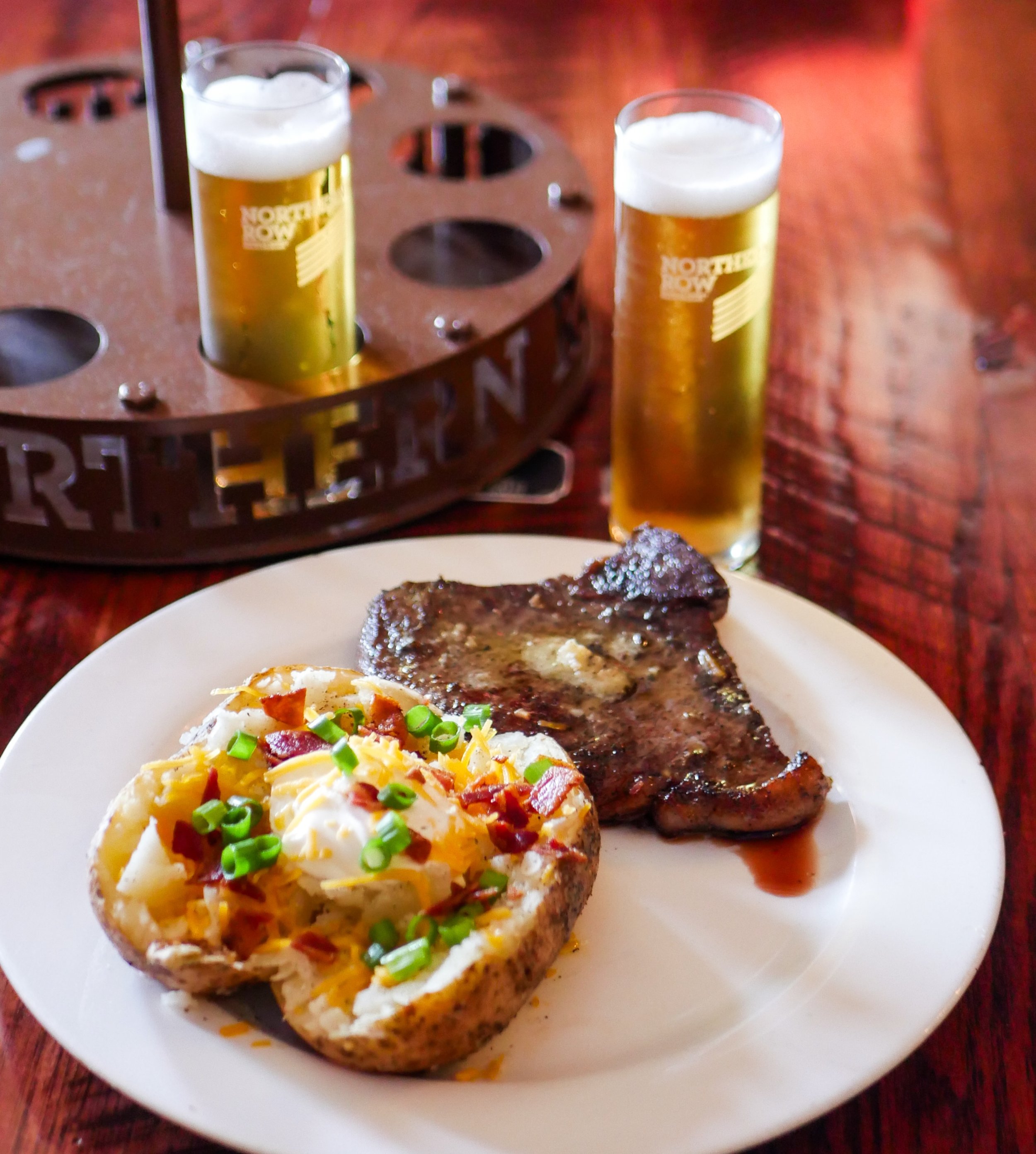Kolsch Night meets Outcast Steakhouse.

An Aussie-inspired steak dinner meets one of our favorite German traditions. Enjoy an 8 oz. Row Style sirloin, loaded baked potato, house salad, and bread, then let us keep the Kolsch flowing with fresh 7 oz. p