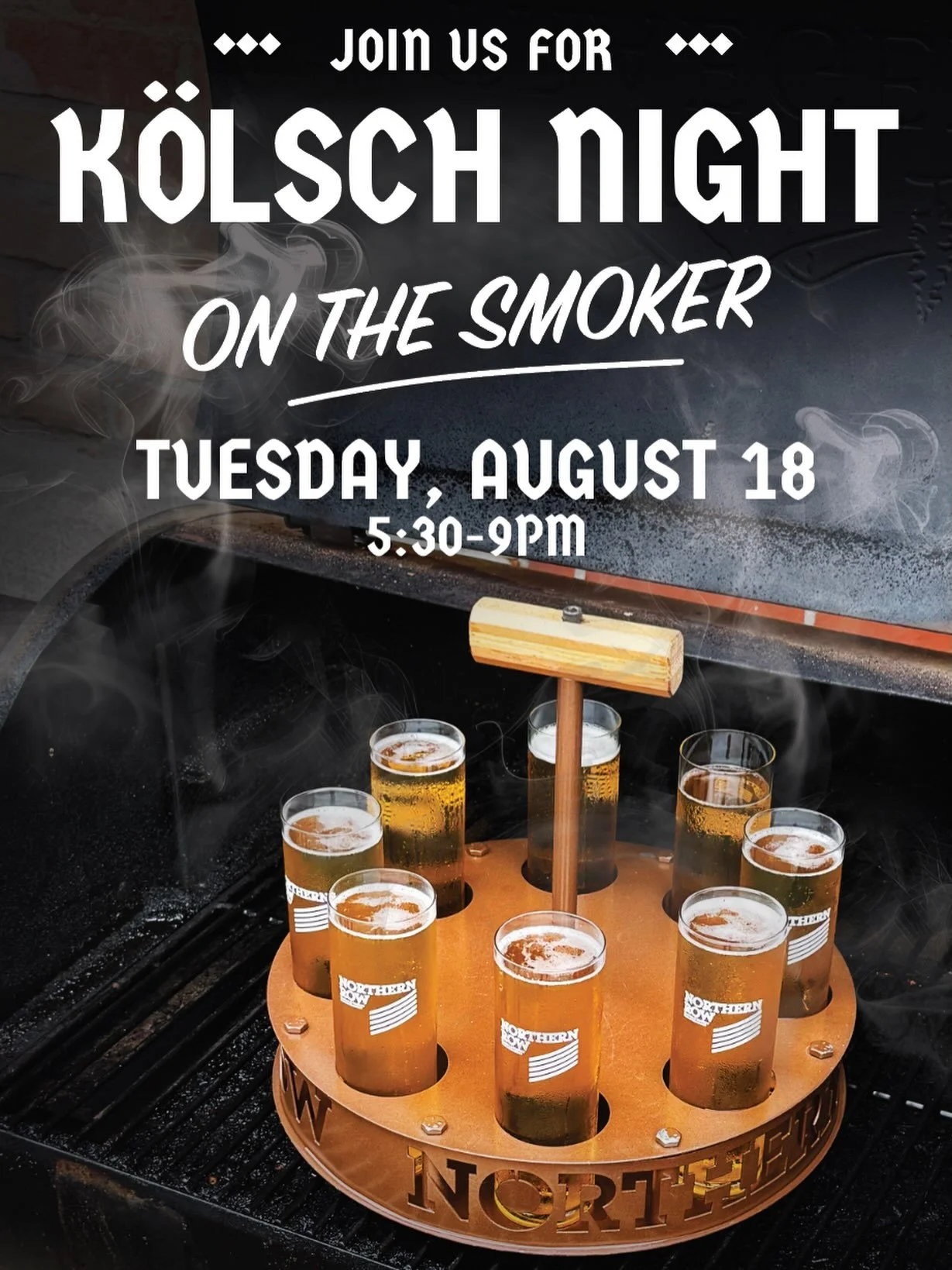 K&ouml;lsch Night is Back! 🇩🇪🍺

Tuesday, August 18th at 5:30 PM.

As always, the K&ouml;lsch flows effortlessly all evening, and this month we&rsquo;re pairing it with a proper German-inspired dinner: smoked pork tenderloin, roasted potatoes, seas