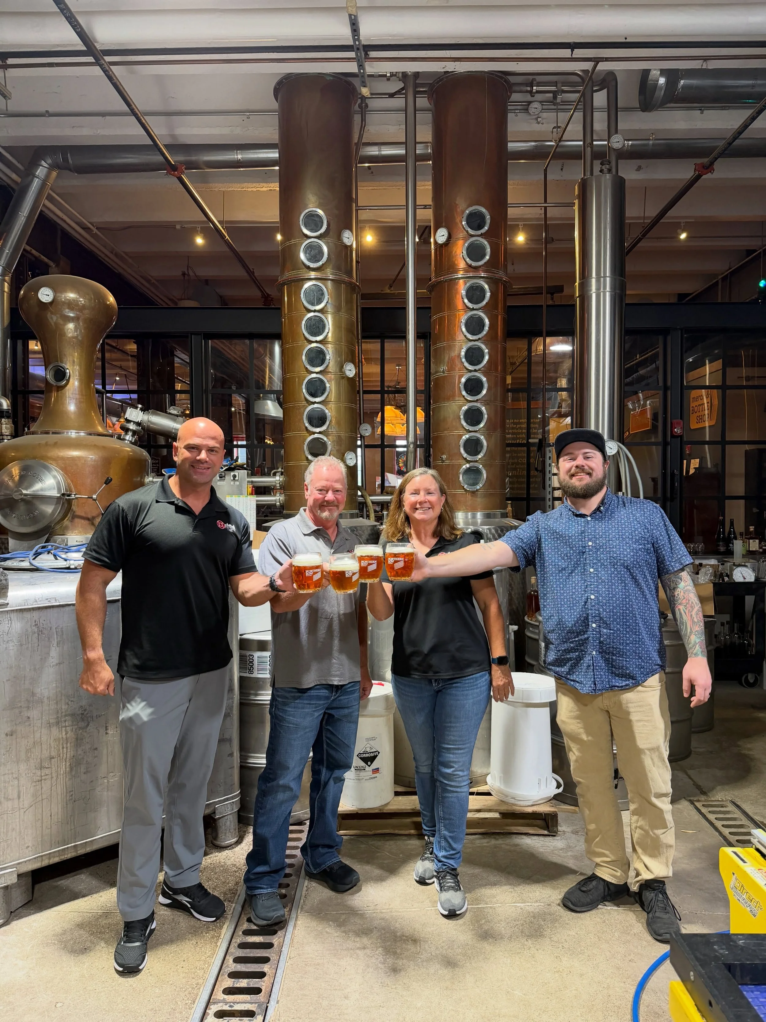 Cincinnati Fire Fighters Union Local 48 stopped by Northern Row to check in on this year&rsquo;s Roughneck Lager, brewed in collaboration with Local 48 for Low &amp; Slow!! 🔥🔥🔥

Roughneck will be ready to pour when Low &amp; Slow returns Saturday,