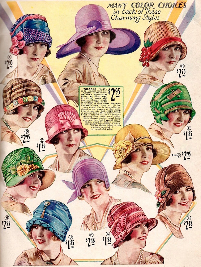 Women's Hats / 1920s — Colour Studies