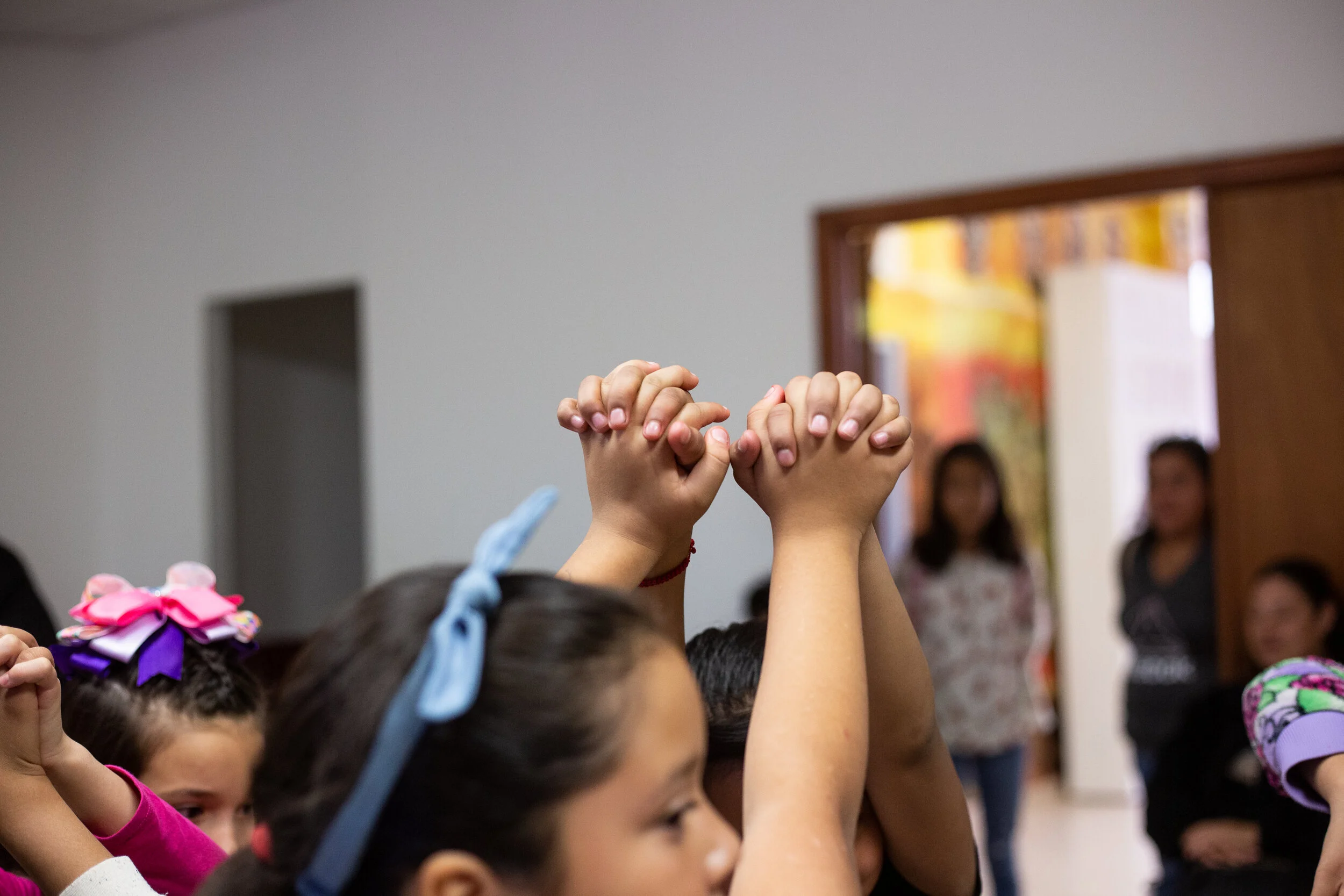  Students participate in a team-building activity through the Border Youth Tennis Exchange, a youth and education program that operates in Nogales, Arizona and Nogales, Sonora. (For BYTE) 
