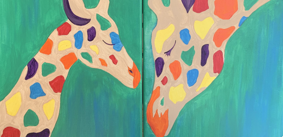 Paint with me! Kids &amp; Parents Collaboration painting