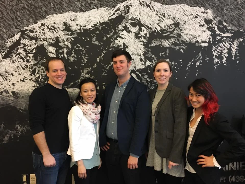 (from left to right) David Lowe, Yumei Tsang, Andrew Clementi, Sophia Gallant, Jenni Hoang