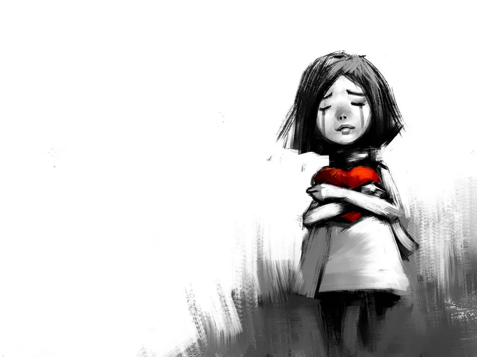 Crying Girl with Red Heart.jpg
