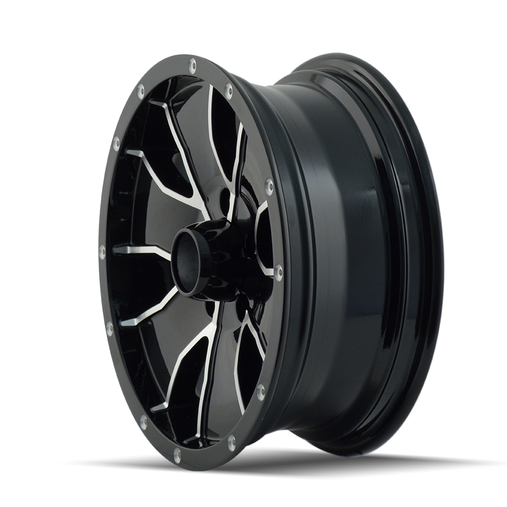 ION TRAILER 14 Wheel with Black/Machined Face 15 x 6. inches /6 x 108 mm, 0 mm Offset 