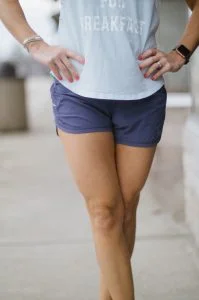 Shirt by Under Armour, shorts by LuluLemon