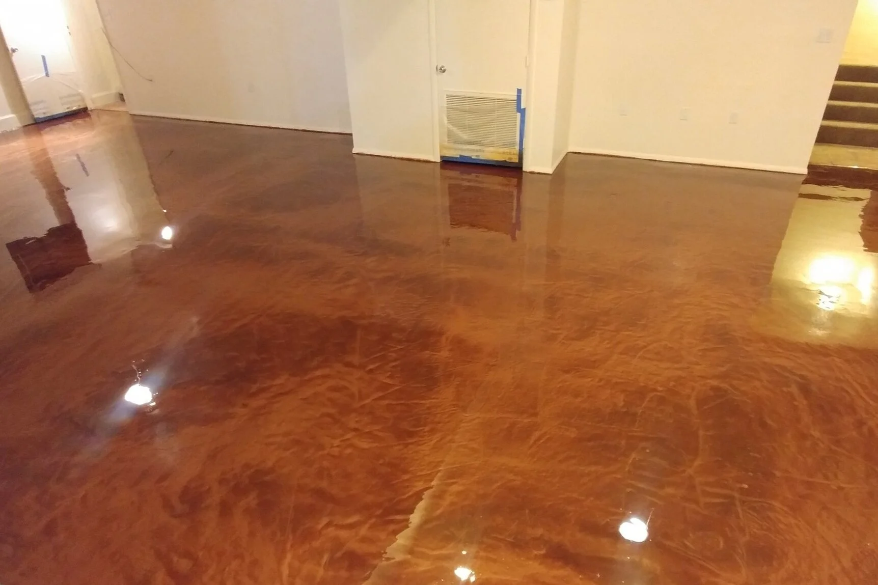 Coffee Metallic Flooring