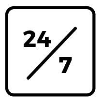 24/7 access with on-site support Monday–Friday between 9am–5pm.