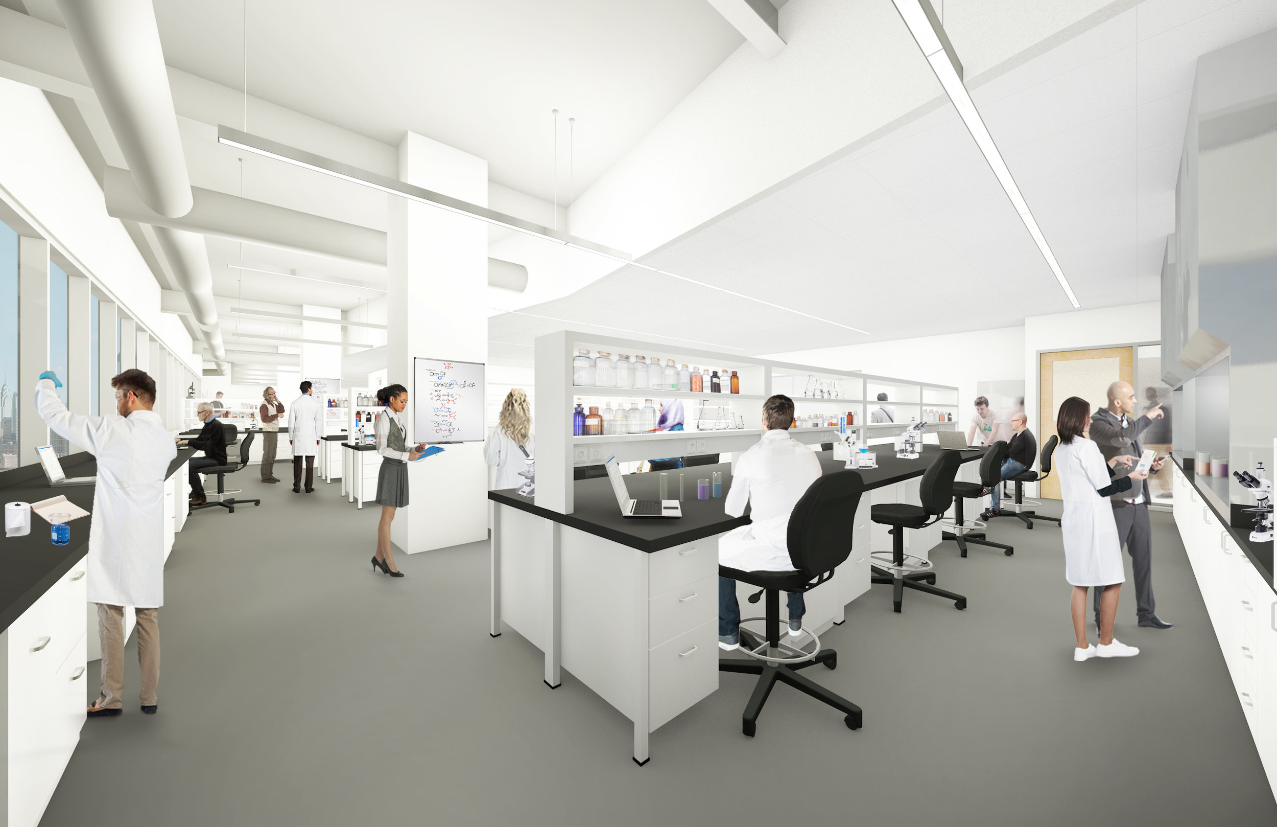 A rendering of our upcoming lab space.