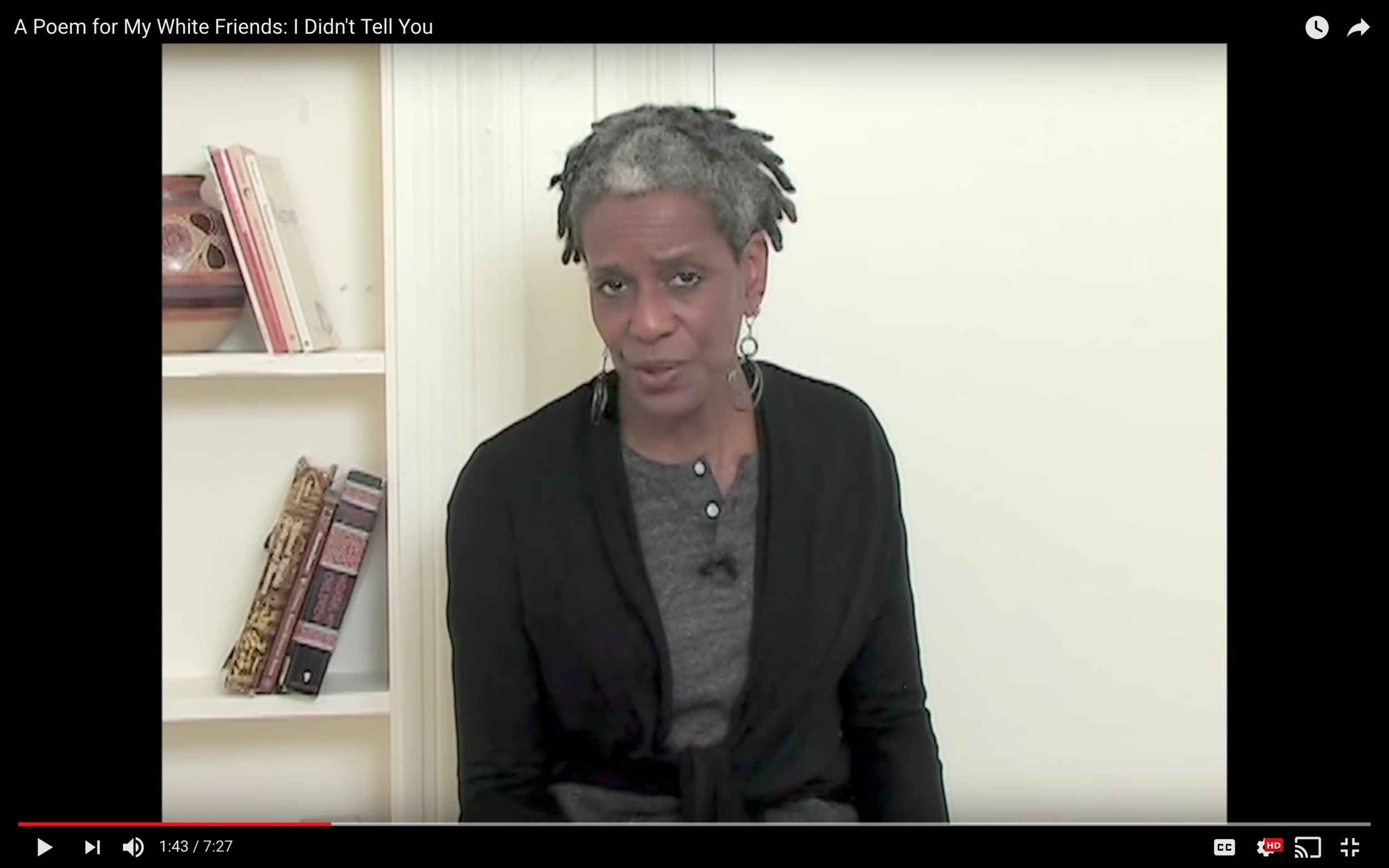 Poem to my white friend: What I did not tell you. (7 minutes) 