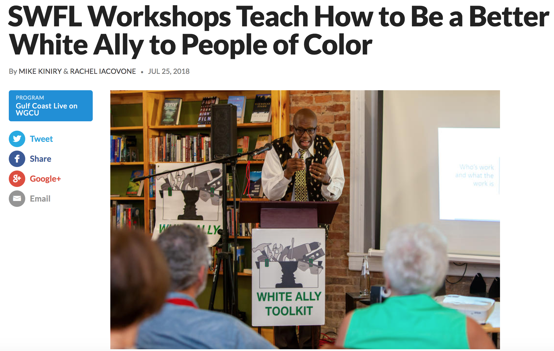 South Florida Workshops Teach Whites How to Be a Better Ally to People of Color