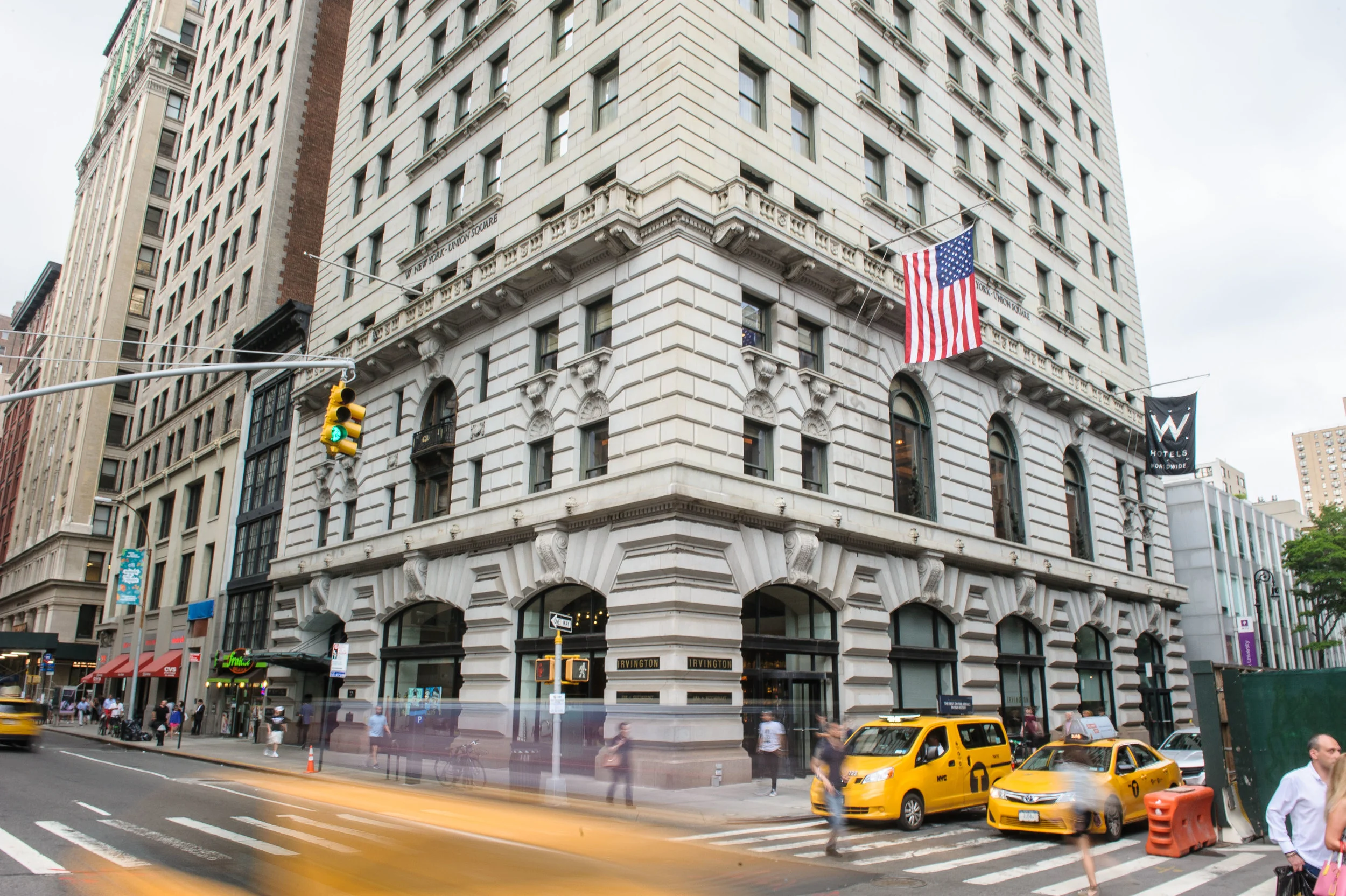 Look across the street and then venture into the W New York — Union Square as part of the tour. Photo Credit: Jane Kratchovil