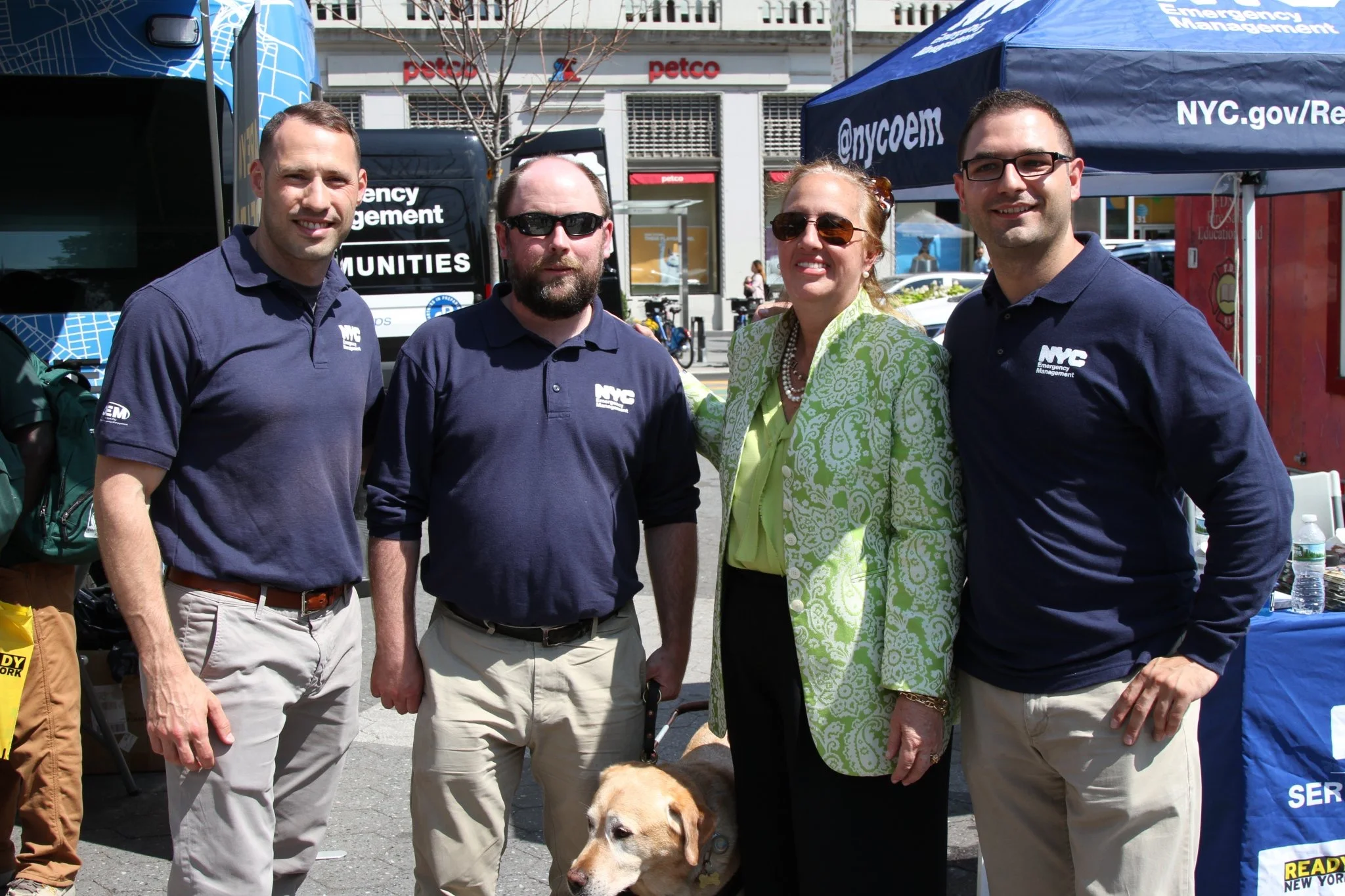 NYC Office of Emergency Management team with Manhattan Borough President Gale Brewer. Photo Courtesy of NYC OEM