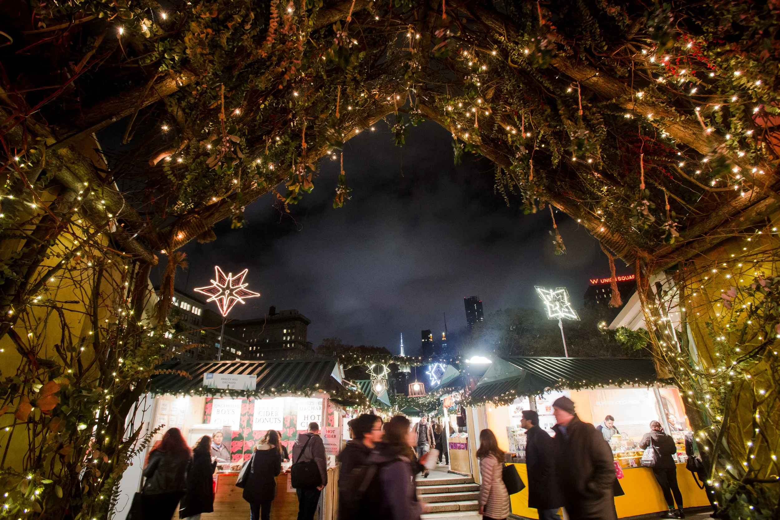 Union Square Holiday Market. Photo by Liz Ligon