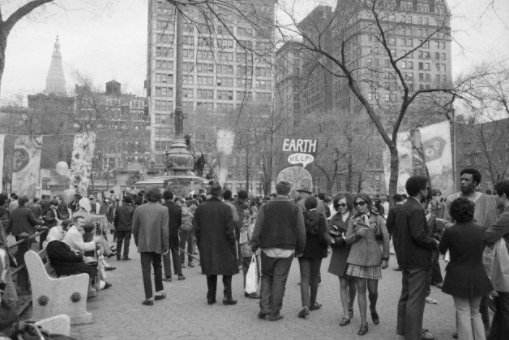 1970 Earth Day rally in Union Square Park
