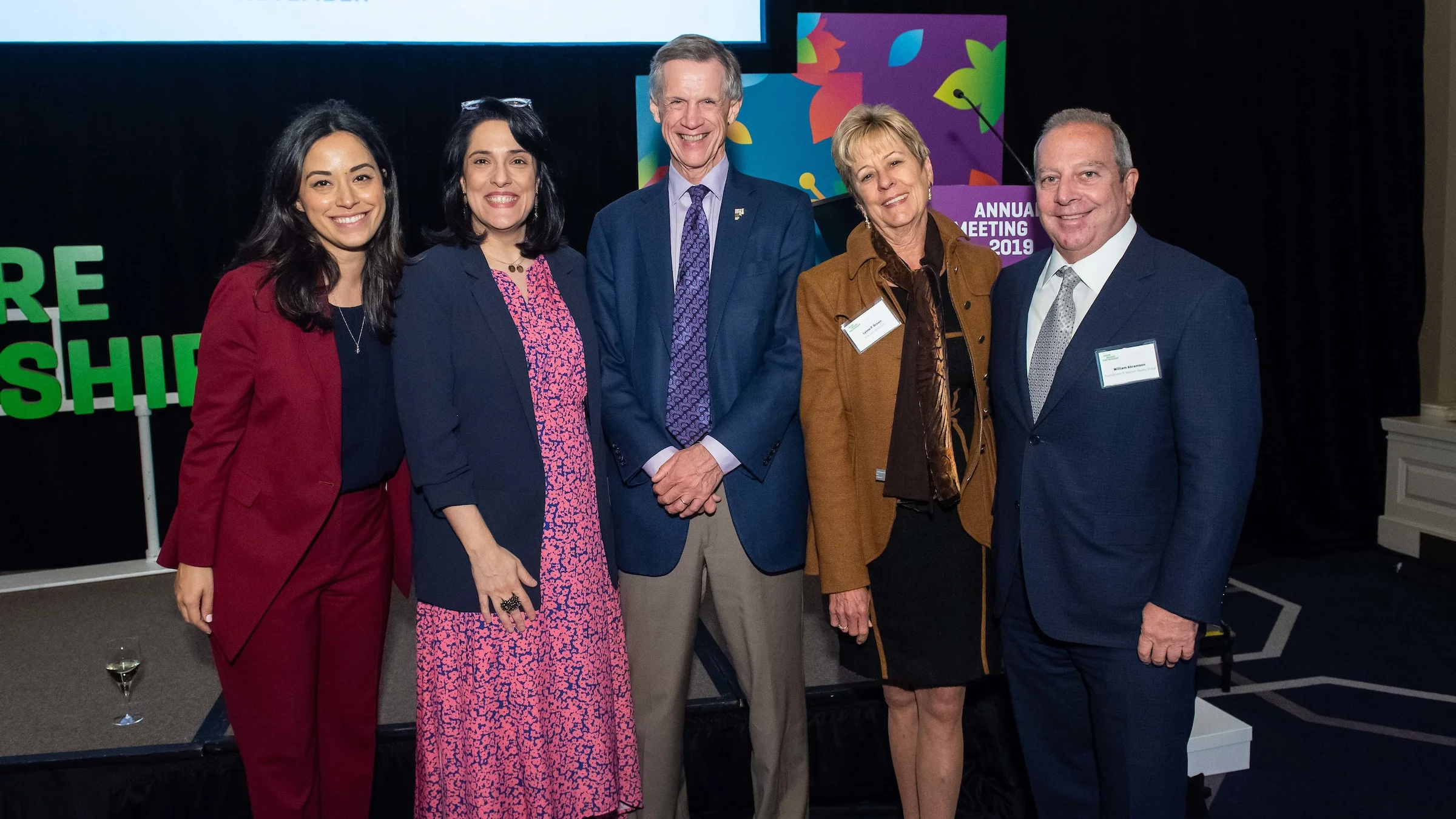 District 2 Councilmember Carlina Rivera, USP’s Jennifer Falk, The New School’s President David Van Zandt, USP’s President + Co-Chair Lynne Brown, and USP’s Co-Chair Bill Abramson