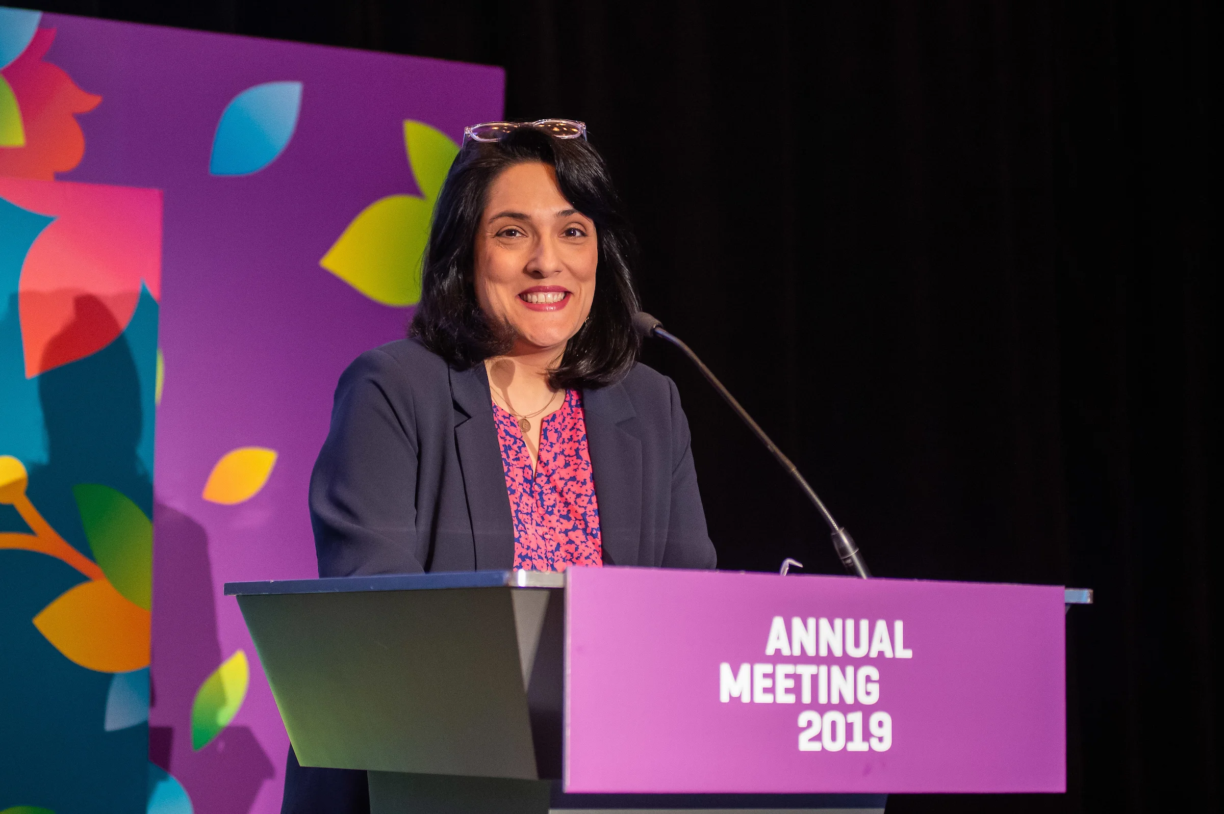 USP Executive Director Jennifer Falk gives the 2019 Annual Report