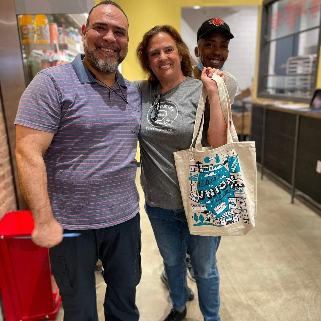 Happy #NYCBIDday! BIDs (Business Improvement Districts) are your neighbors, small business advocates, government liaisons, community leaders, and champions! To celebrate, we surprised our businesses with USQ swag bags 💚✨

Did you know Union Square P