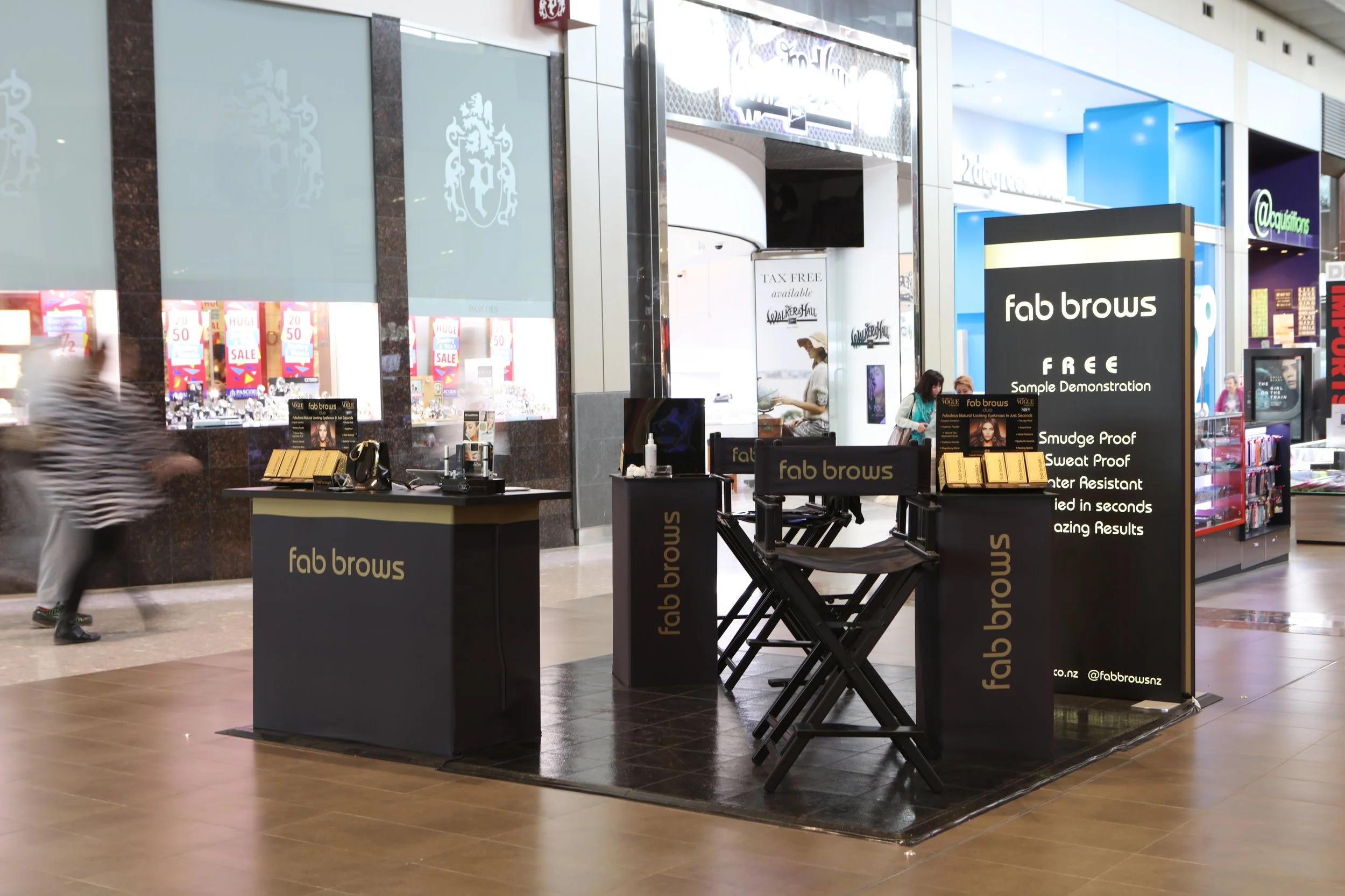 Fab Brows Pop Up Mall Activation