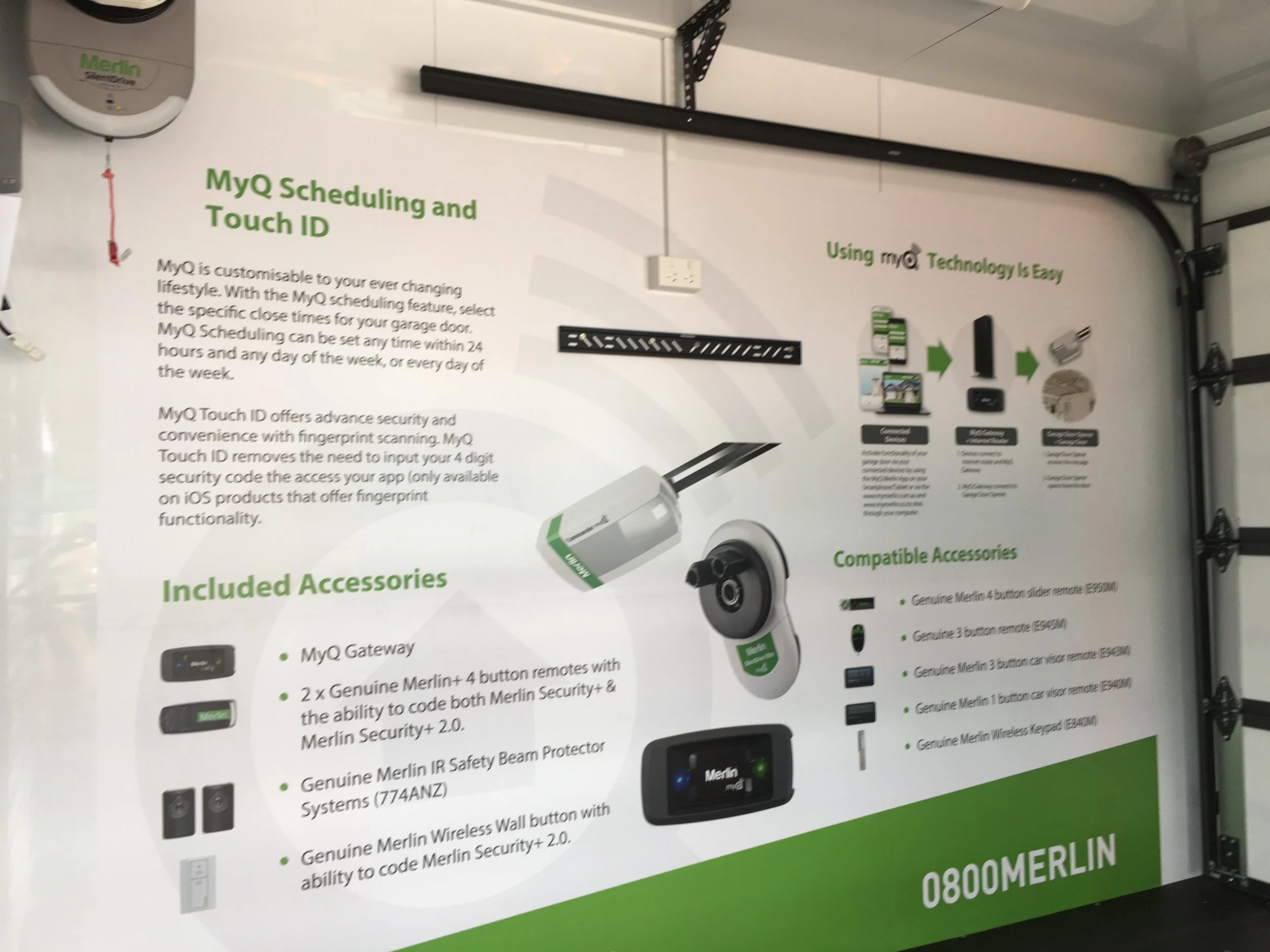 Merlin Garage Doors Trailer - Interior