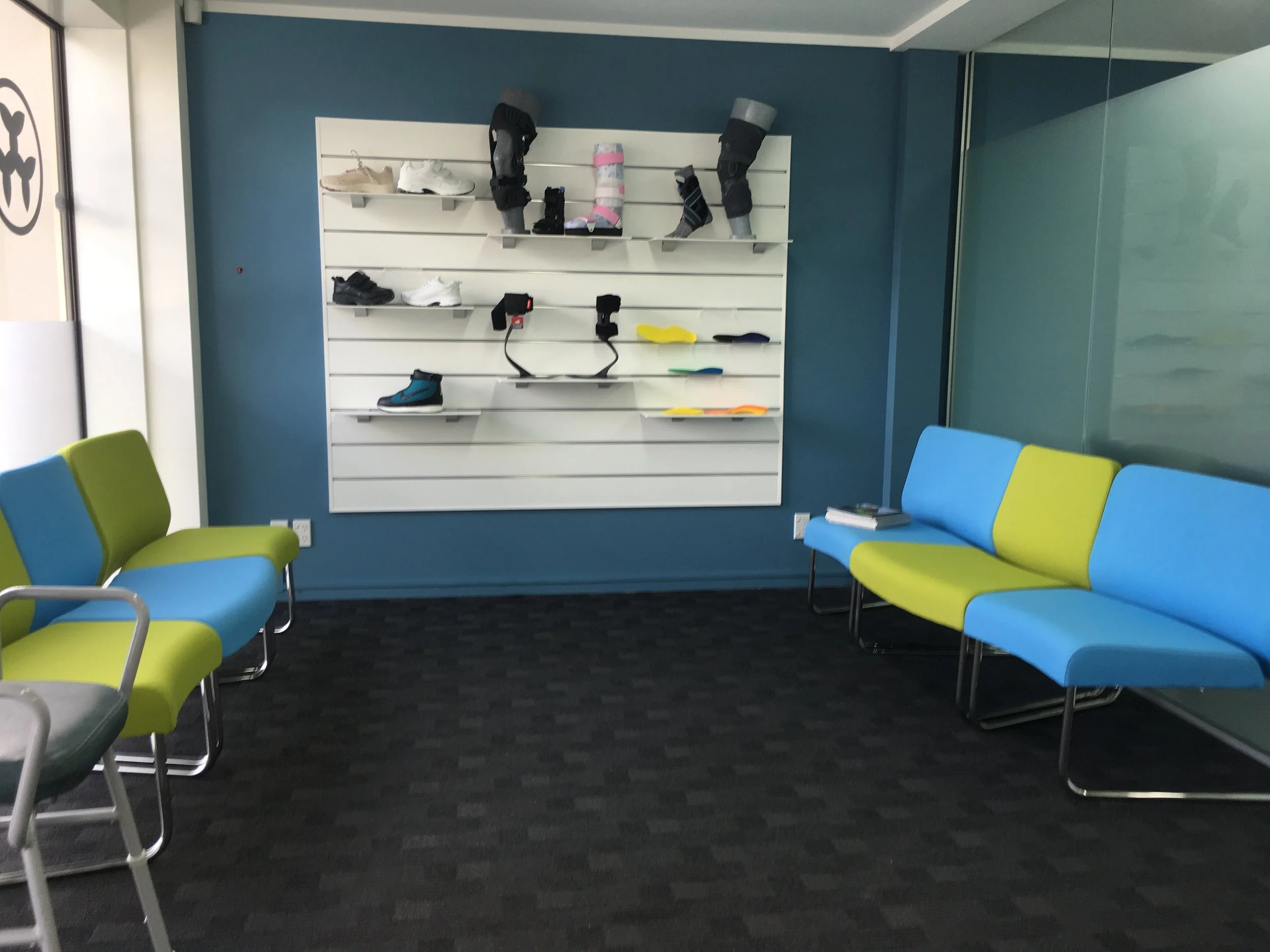 Orthotic Active Products on a Slatwall