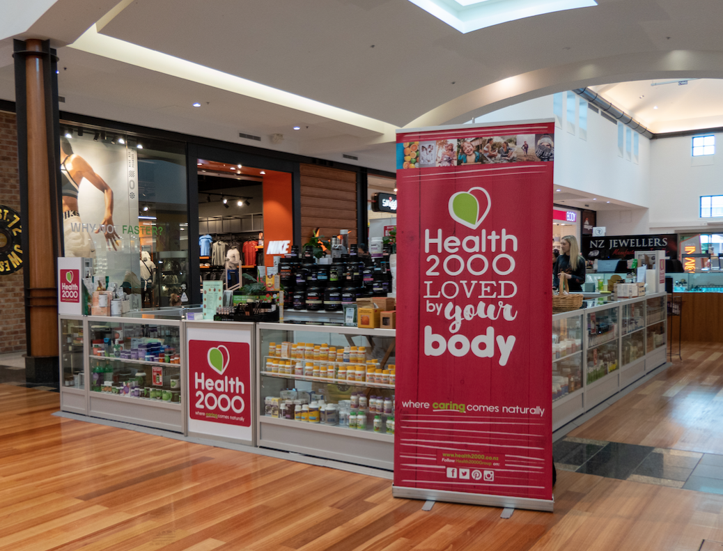 Health 2000 pop up shop at Botany Mall
