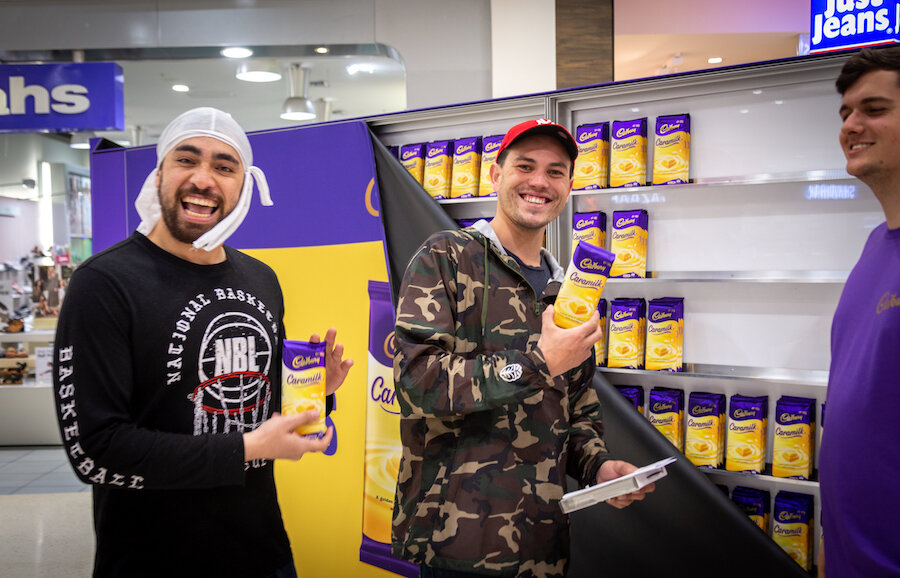 Cadbury Caramilk Mall Activation