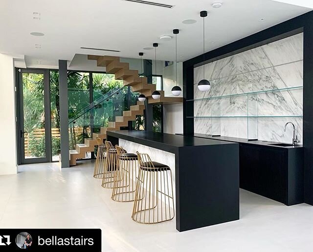 #Repost @bellastairs with @get_repost
・・・
Part of the COVID-19 protocols has a select few jobs on hold, like completing an &ldquo;essential&rdquo; glass bar shelf for those quarantine parties! 🥂 🥴 
Patiently waiting to get back to our clients in Ba