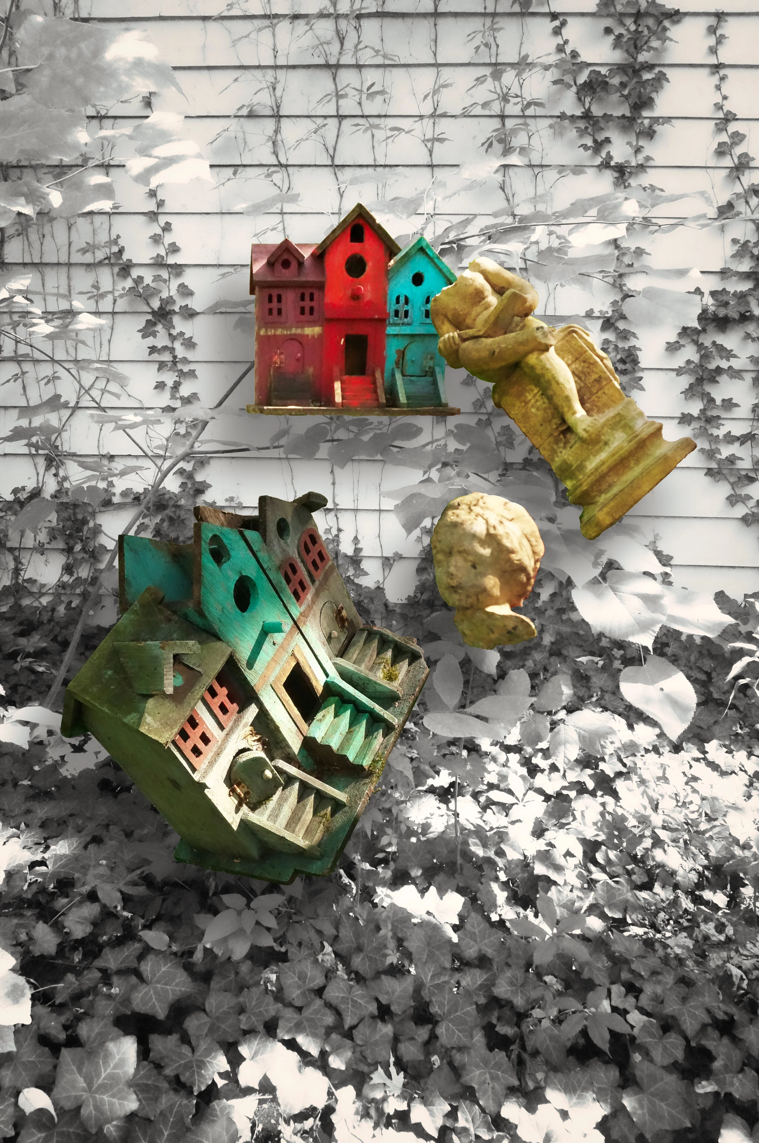 BackYardFairyHousesSculptureB&W.jpeg