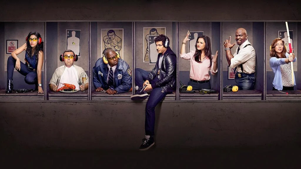 Rosa, die Badass-Detektivin / Charles, der Food-Blogger / Holt, der stoische Captain / Jake, der Goldjunge / Amy, die unverhohlene Streberin / Terry, der emotionale Familienvater / Gina, die tanzende Assistentin