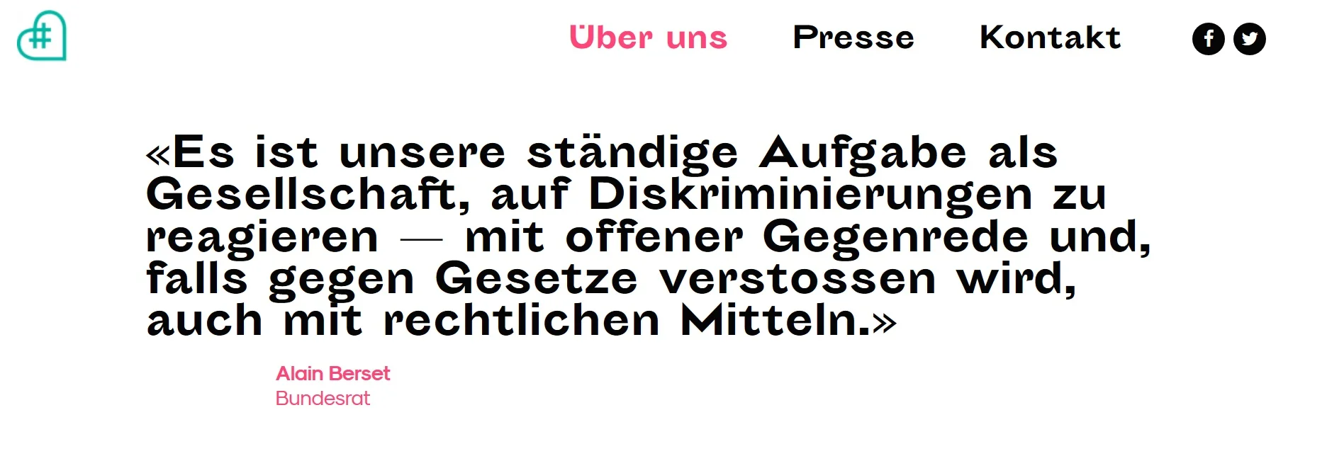 Screenshot der Startseite von #netzcourage - the hatespeech ambulance von Jolanda Spiess-Hegglin