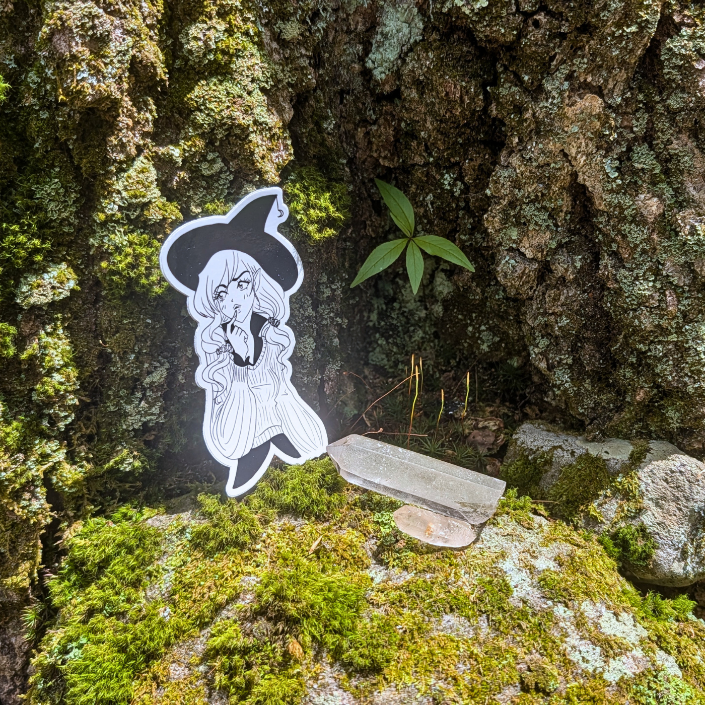 Thinking Witch Sticker - 3"