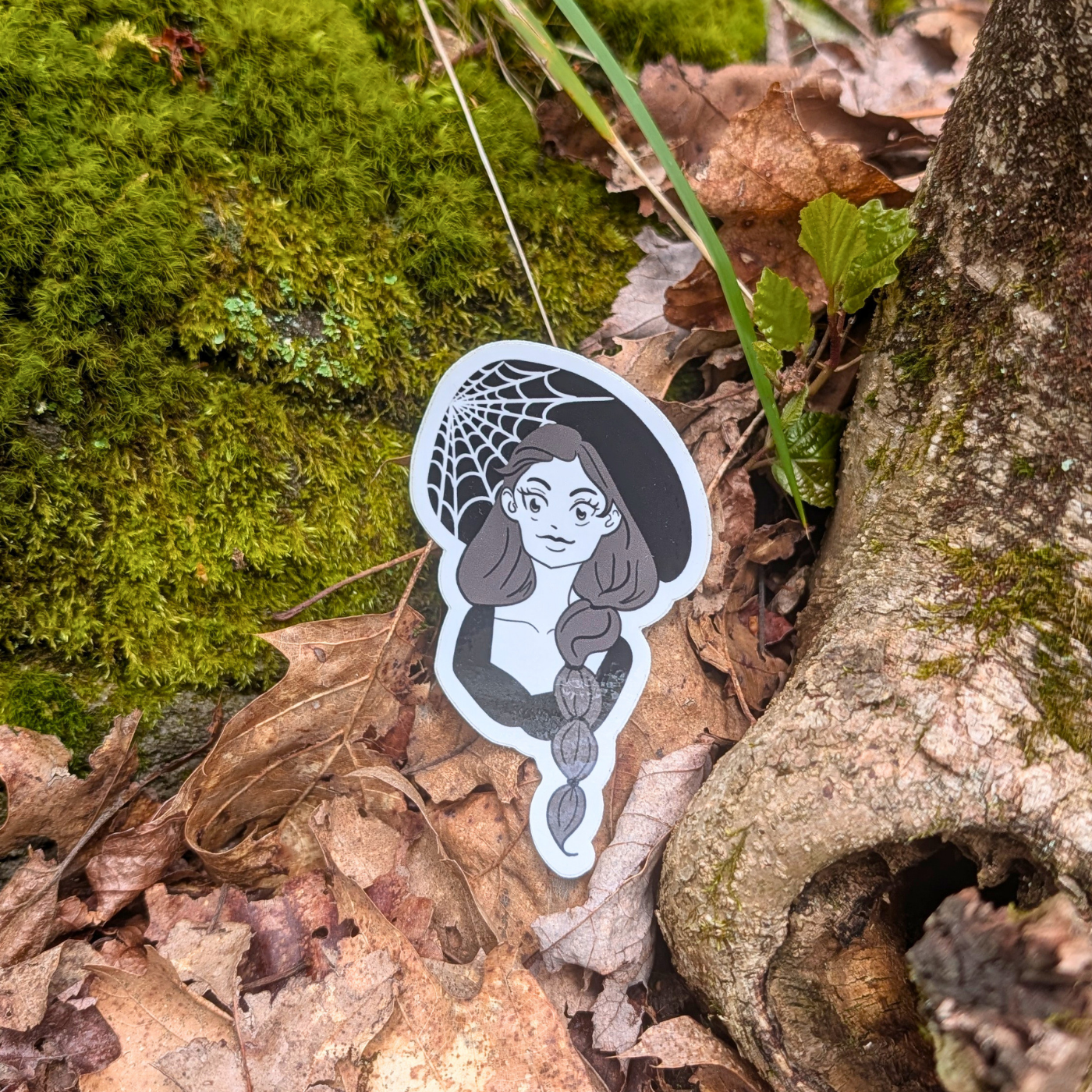 Witchy Web Sticker - 3"