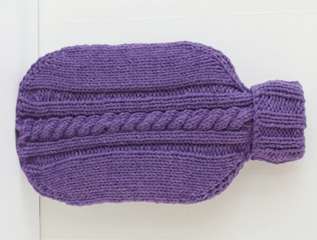 2015020 Cable Knit Hot Water Bottle Cozy
