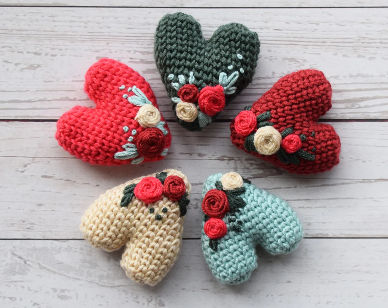 Embroider My Heart Crochet Ornament (2018006)
