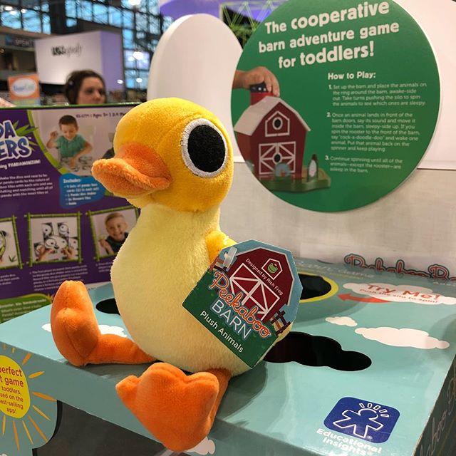 #peekaboobarnplush #toyfair2018 #zandertheduck