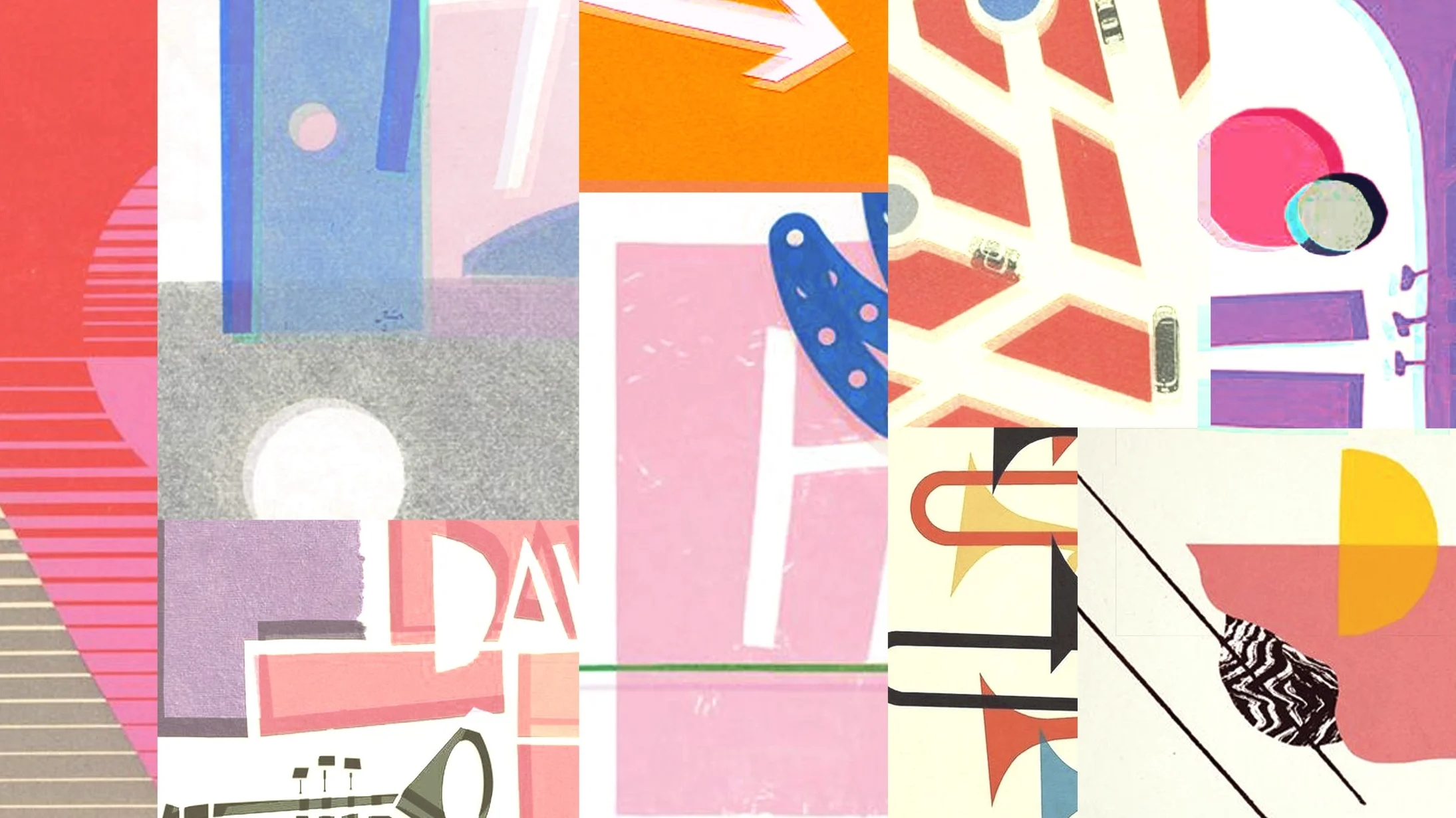 above: original moodboard below: initial styleframes and ideations