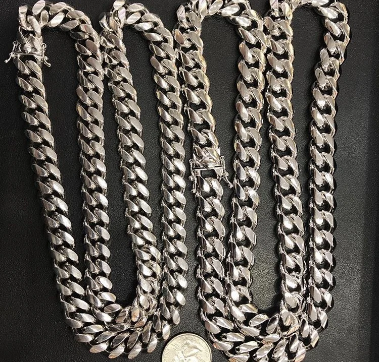 925 Sterling Silver Miami Cuban Chain 