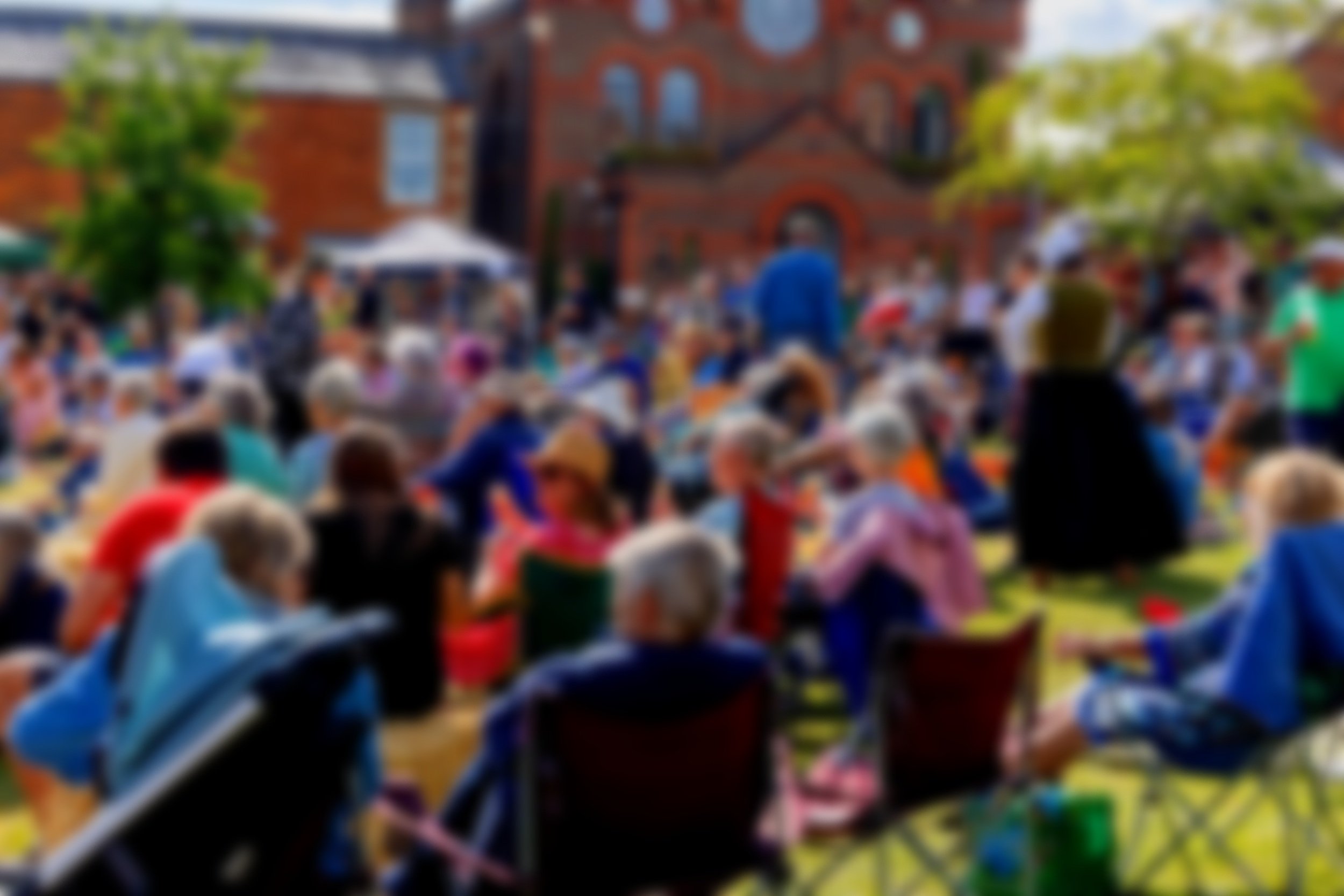 Contented crowd, soaking up the entertainment.jpg