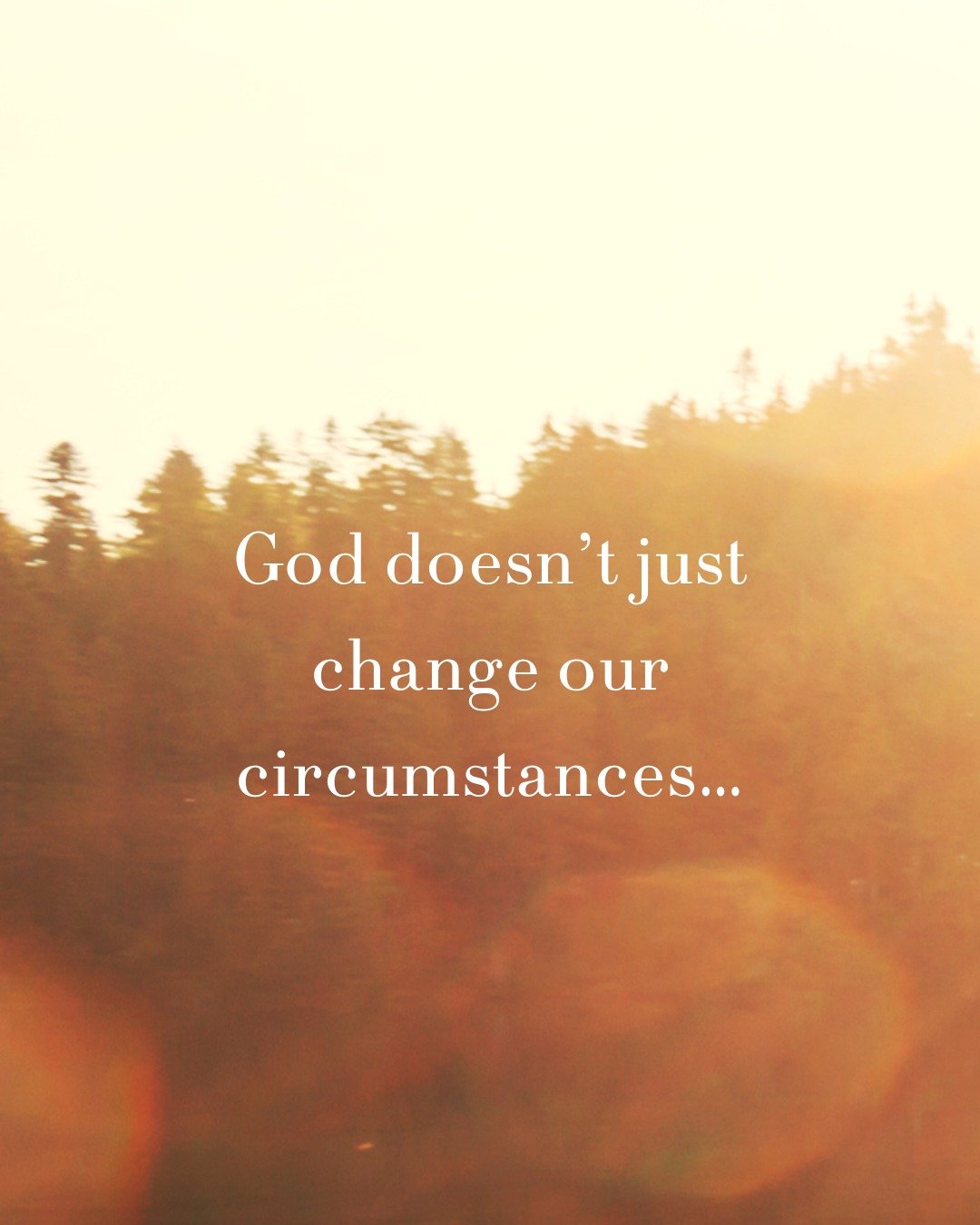 HE CHANGES US//ZOE Network

Scripture says, 'Therefore, if anyone is in Christ, the new creation has come: The old has gone, the new is here!' (2 Corinthians 5:17)
God doesn&rsquo;t just change our circumstances&hellip;He changes us - rewriting our s