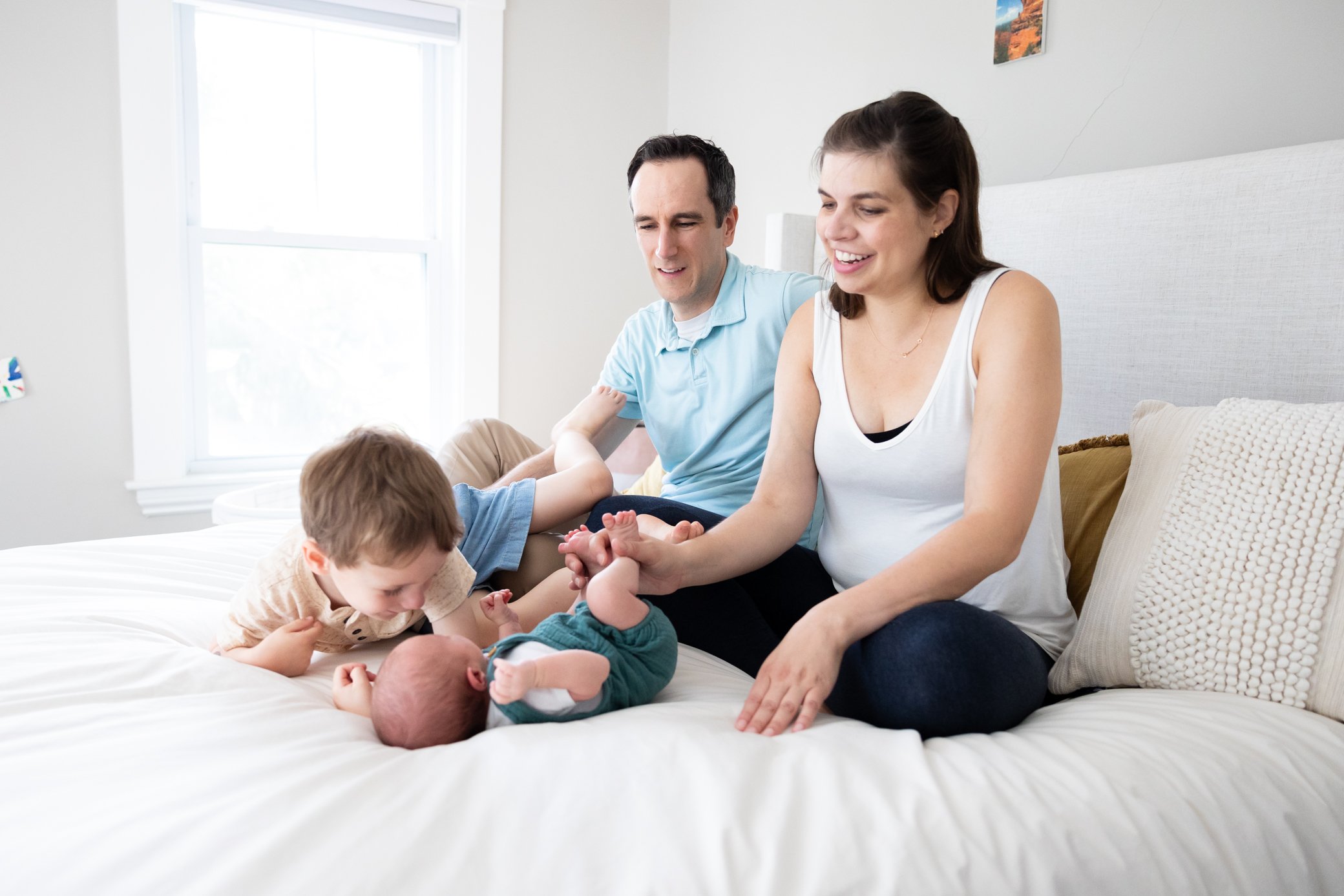 Newborn on bed.Tracey Westgate Photography-1.jpg