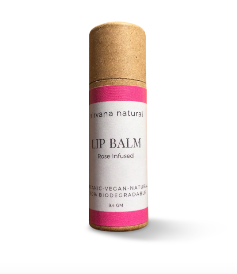 rose infused lip balm