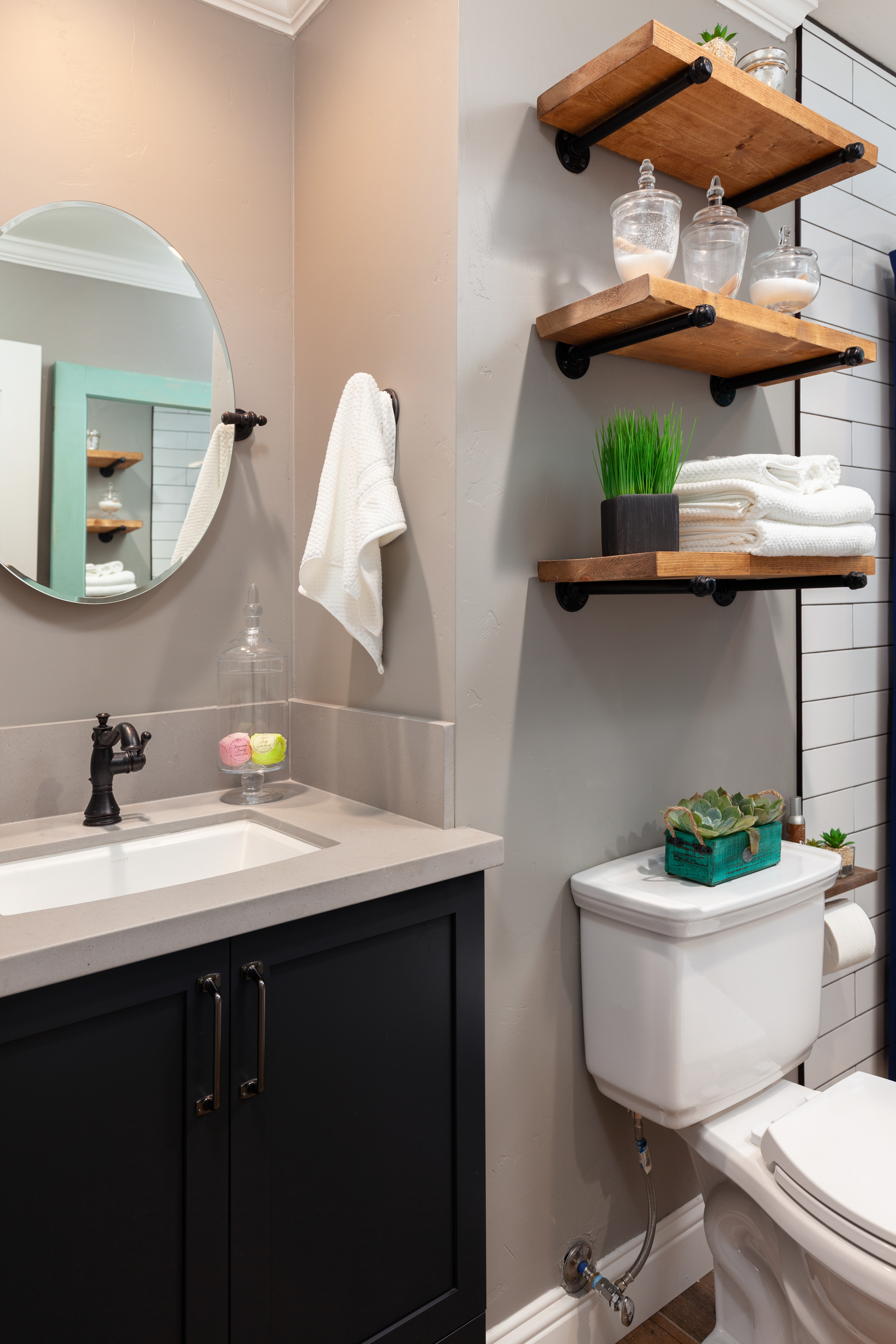 Industrial Farmhouse Bathroom Remodel