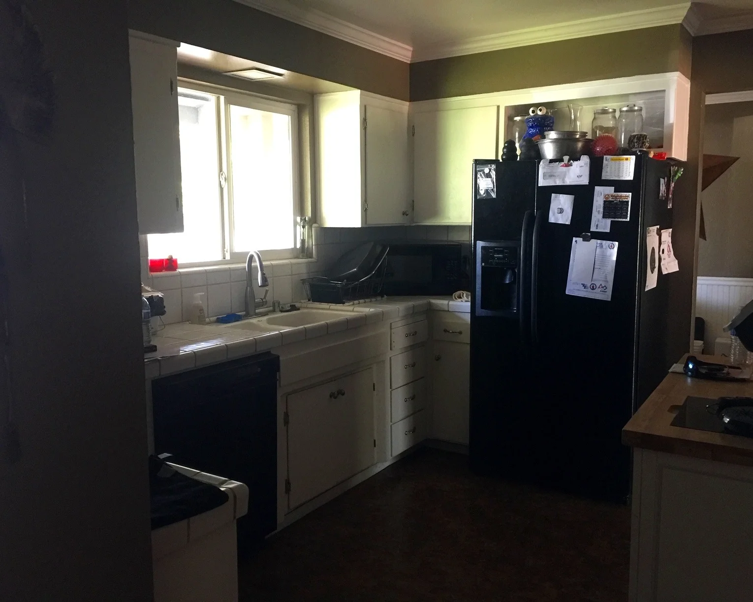 Dark Kitchen Before Remodel